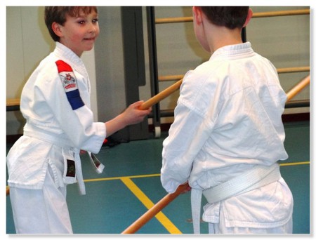 Kumite lukt er al aardig mee.